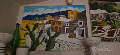 olio su tela Renzo meschis 