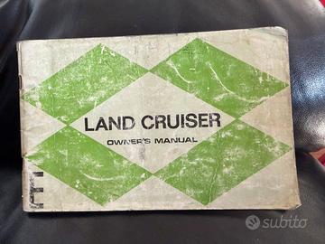 Manuale Toyota LAND CRUISER 1975