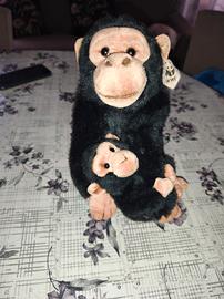 scimpanzé  mamma è figlio wwf