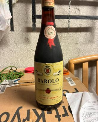 Bottiglia barolo 1974 cabutto angelo