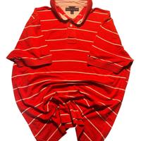 Polo Tommy Hilfiger-Rosso Passione Righe-taglia M