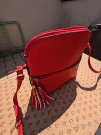 borsa in finta pelle rossa