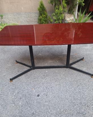 tavolo da pranzo design anni 50 ferro ottone 