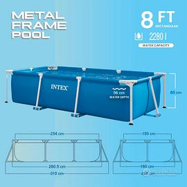 Piscina con accessori