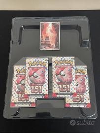 4x bustine pokemon 151 ita + charmander 168  jap