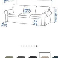 Copridivano 3 posti IKEA 