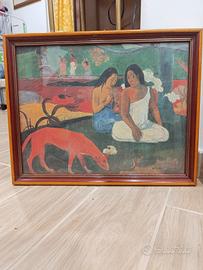 Quadro Stampa su Tela Arearea Gauguin 2 Donne Tahi