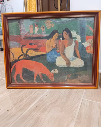 Quadro Stampa su Tela Arearea Gauguin 2 Donne Tahi