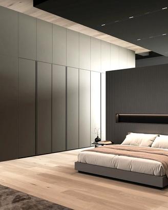 Cabina Armadio Tot. L.18m + Letto / Come disegno