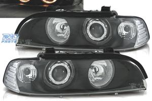 FARI BMW E39 95-00 FONDO NERO ANGEL EYES H7