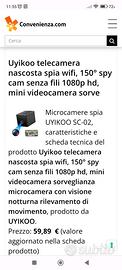 Telecamera nascosta UYIKOO