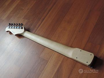 manico caricato per chitarra elettrica tipo strat