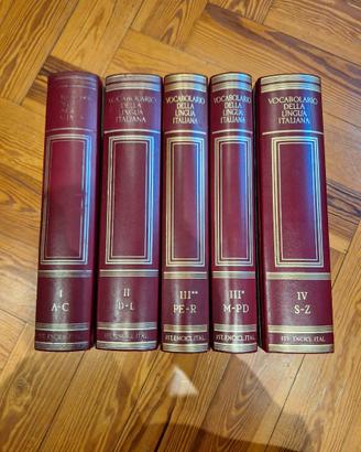 VOCABOLARIO DELLA LINGUA ITALIANA 5 volumi 1987