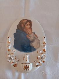 Quadretto in ceramica Capodimonte 