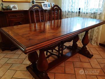 Tavolo classico in legno massello 6 posti