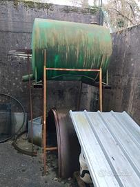 CISTERNA IN ACCIAIO DA 1200 LITRI