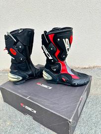 Stivali moto Sidi Vertigo Regular nero/rosso