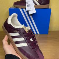 Adidas Samba OG W Maroon Metallic Gold 38 Oro Meta