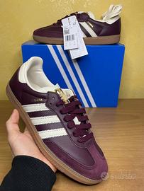 Adidas Samba OG W Maroon Metallic Gold 38 Oro Meta