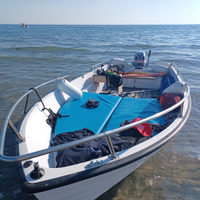Barca open 4,5 metri con motore Evinrude 25 cv 2T