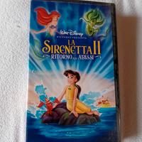 videocassetta sirenetta 2 disney 