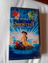 videocassetta sirenetta 2 disney 