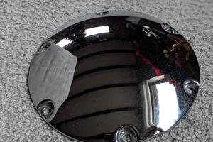 Coperchio accesso frizione cromato harley davidson