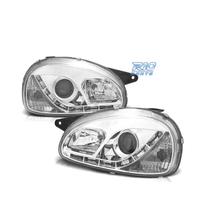 FARI OPEL CORSA B 93-00 LUCE DIURNA A LED FONDO CR