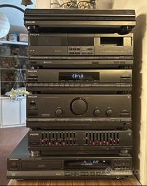 Stereo hi-fi vintage Philips CD giradischi