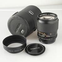 Konica Hexanon AR 85/1,8 + custodia e paraluce