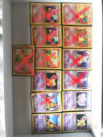 Collezione Pokemon prima serie certificabili PSA