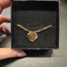 BRACCIALE DORATO CUORE GUESS