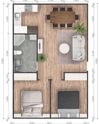 Trilocale con due camere TUTTO INCLUSO