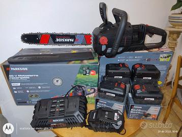 Motosega Parkside 40V Performance – KIT COMPLETO