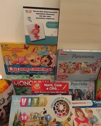 Giochi da tavolo, puzzle, Sapientino etc