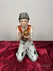 statuina ALADINO vintage in porcellana da collezio