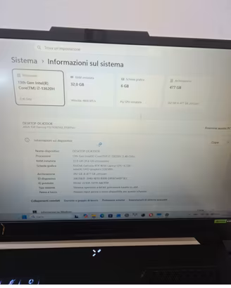 ASUS TUF F15 i7-13620H ,  RTX 4050 ,  32 GB RAM 