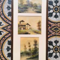 trittico quadri Mauro Barra