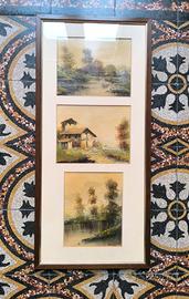 trittico quadri Mauro Barra