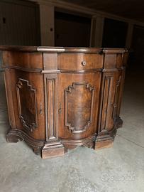 Bancone / Credenza antica in legno massello