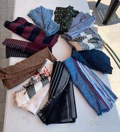Set di 12 sciarpe varie marche