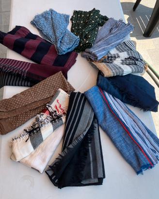 Set di 12 sciarpe varie marche
