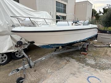 Barca Raniericon motore Honda +carello omologato