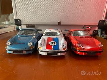 3 Porsche Burago 1:24