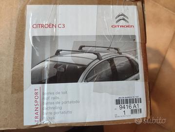 Barre portatutto C3 originali Citroen 9416 A1