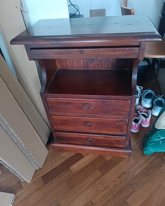 Cassettiera vero legno 