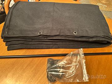 Tenda insonorizzante pesante nera 3x3 metri