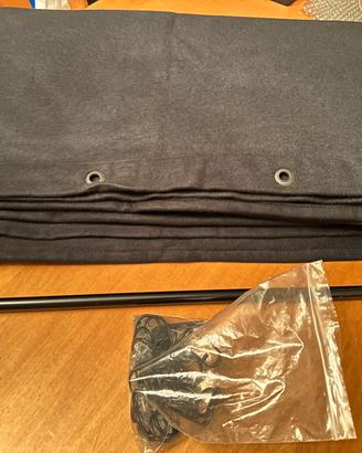 Tenda insonorizzante pesante nera 3x3 metri