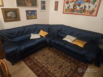 Divano angolare 260x260 blu