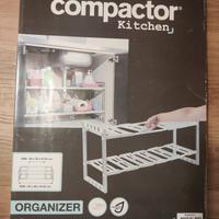 Scaffale organizer regolabile per sotto lavandino